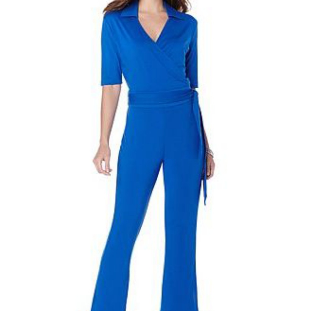Blue jump suit